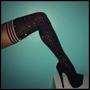 ❤️NEW Sexy Bling Over the Knee Stockings #D12